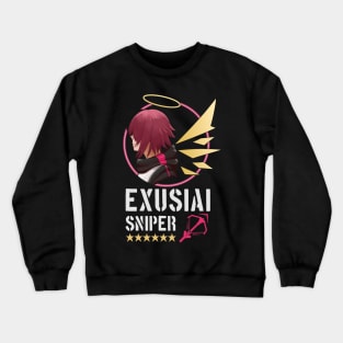 Exusiai card Logo detail Crewneck Sweatshirt